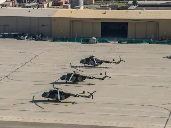 Us Army Helicopter Apron, Afghanistan — cover image